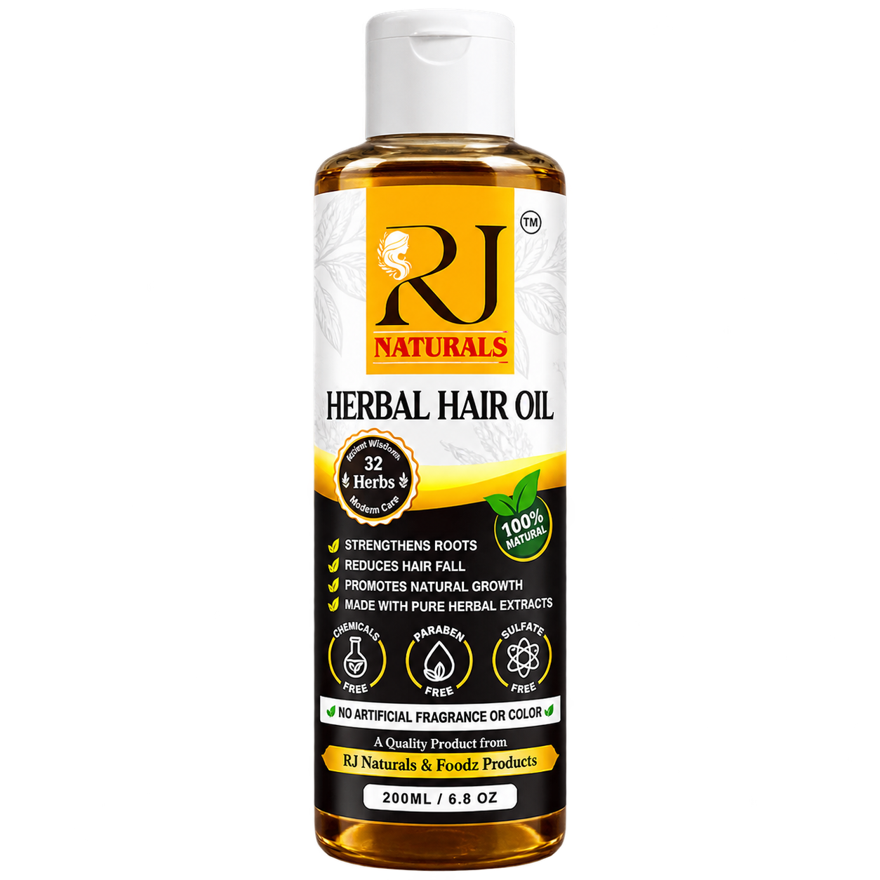 RJ Naturals Herbal Hair Oil 200ml