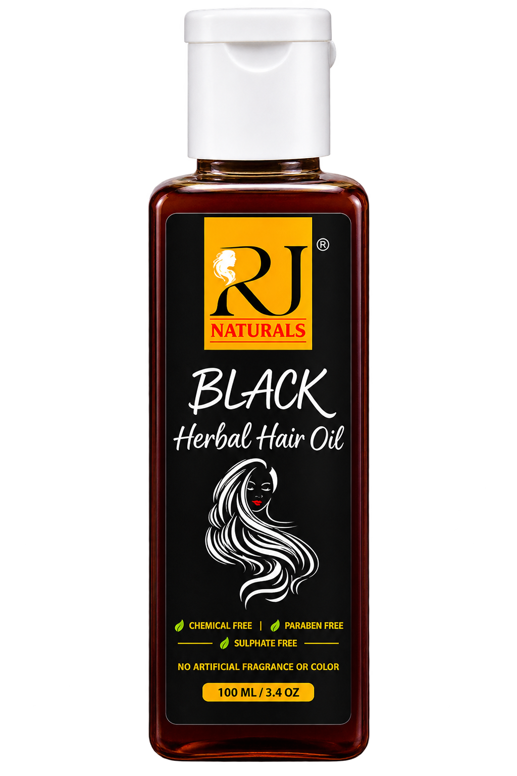 RJ Naturals Black Herbal Hair Oil 100ml
